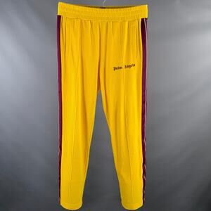 PALM ANGELS Size L Yellow Purple Corduroy Joggers Casual Pants